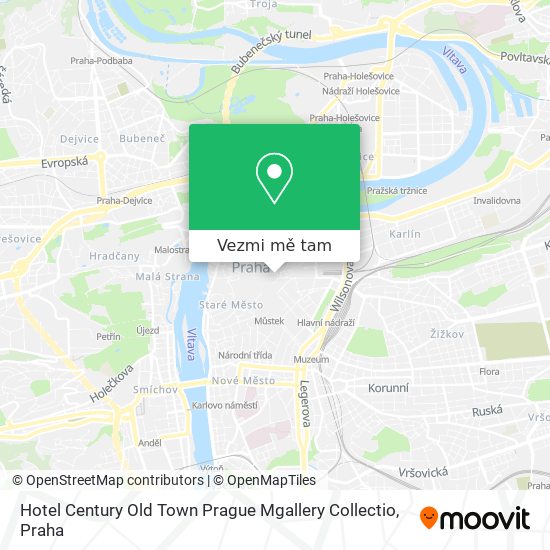 Hotel Century Old Town Prague Mgallery Collectio mapa