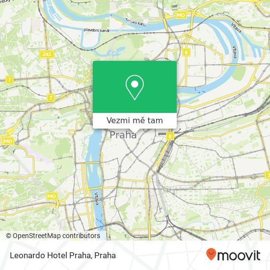 Leonardo Hotel Praha mapa