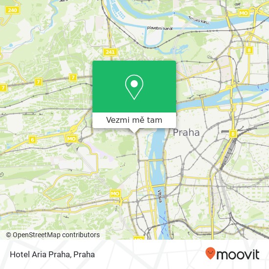 Hotel Aria Praha mapa