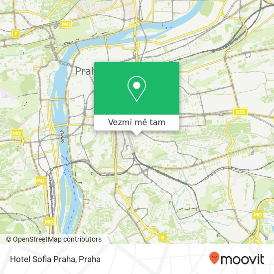 Hotel Sofia Praha mapa