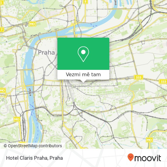 Hotel Claris Praha mapa