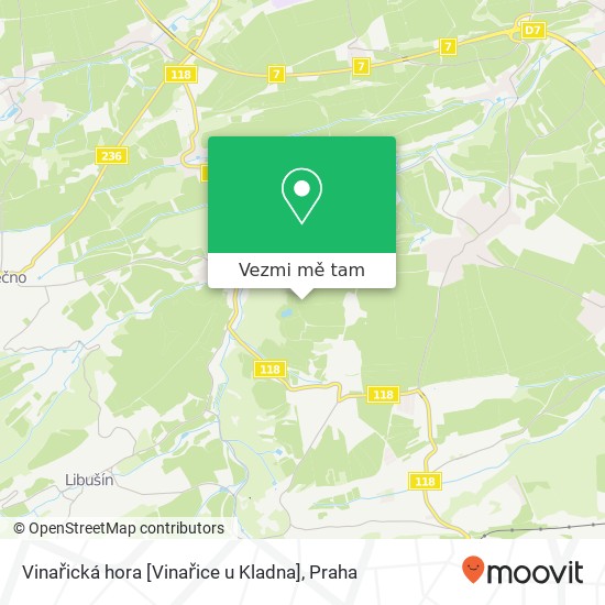 Vinařická hora [Vinařice u Kladna] mapa