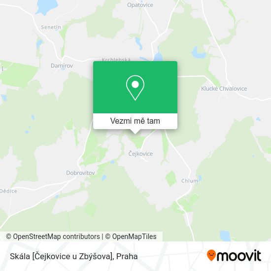 Skála [Čejkovice u Zbýšova] mapa