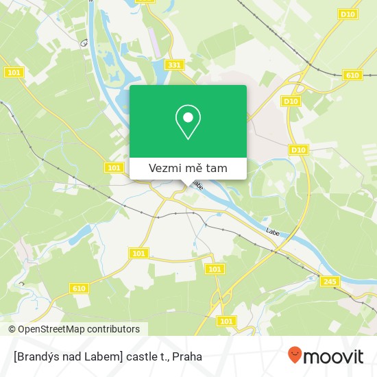 [Brandýs nad Labem] castle t. mapa