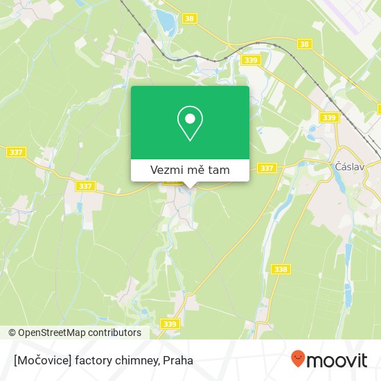 [Močovice] factory chimney mapa