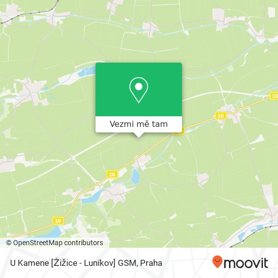 U Kamene [Žižice - Luníkov] GSM mapa