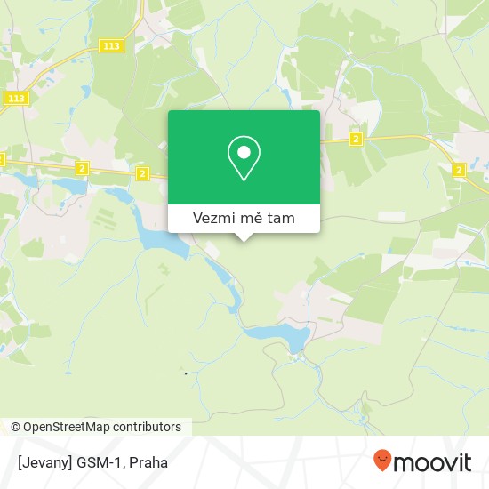[Jevany] GSM-1 mapa