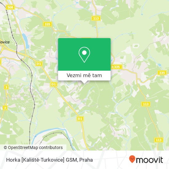 Horka [Kaliště-Turkovice] GSM mapa