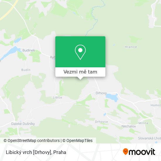 Libický vrch [Drhovy] mapa