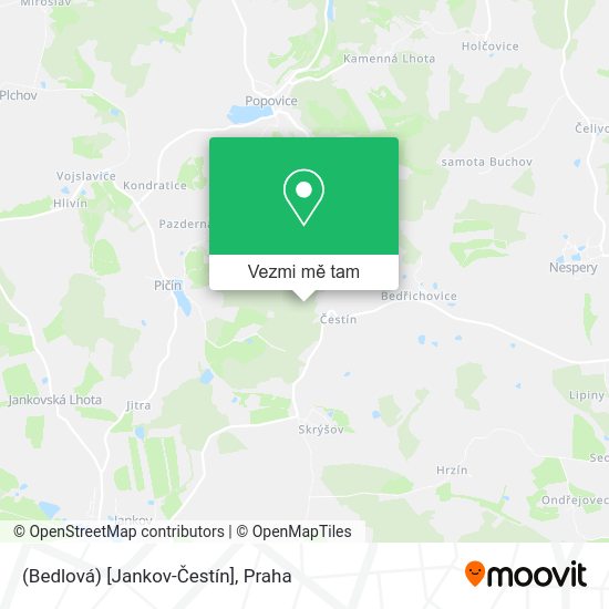 (Bedlová) [Jankov-Čestín] mapa