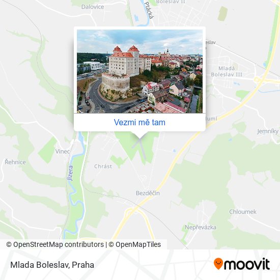 Mlada Boleslav mapa