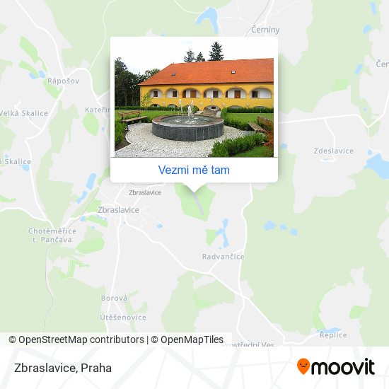 Zbraslavice mapa