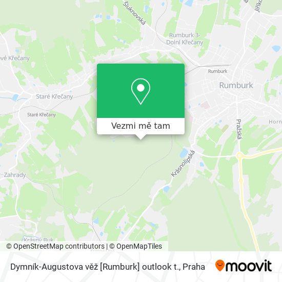 Dymník-Augustova věž [Rumburk] outlook t. mapa