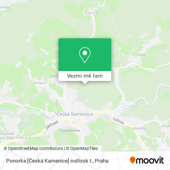 Ponorka [Česká Kamenice] outlook t. mapa