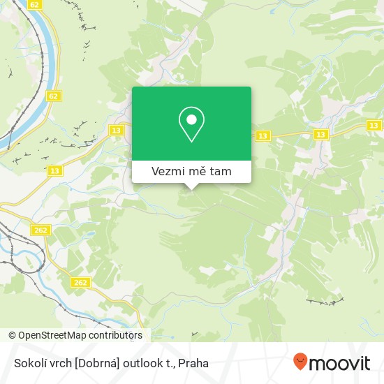 Sokolí vrch [Dobrná] outlook t. mapa