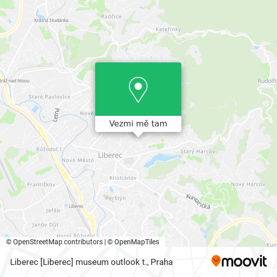 Liberec [Liberec] museum outlook t. mapa