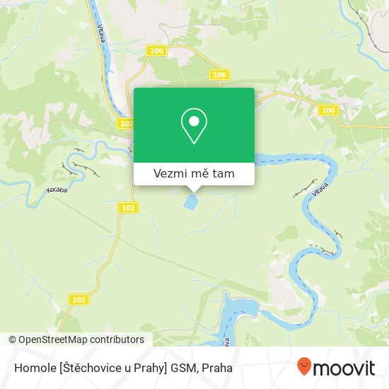 Homole [Štěchovice u Prahy] GSM mapa