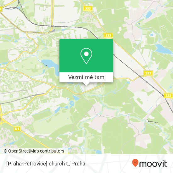 [Praha-Petrovice] church t. mapa