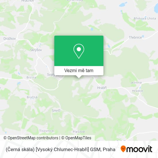 (Černá skála) [Vysoký Chlumec-Hrabří] GSM mapa