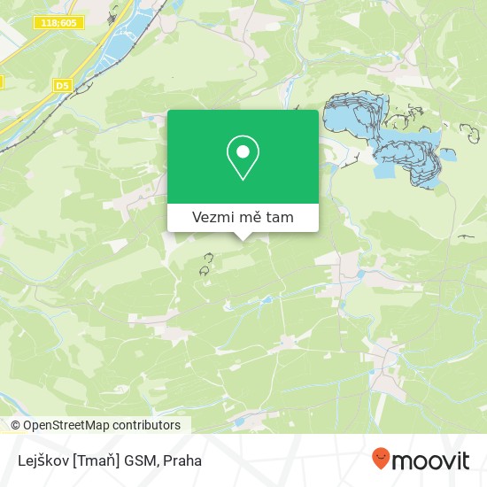 Lejškov [Tmaň] GSM mapa