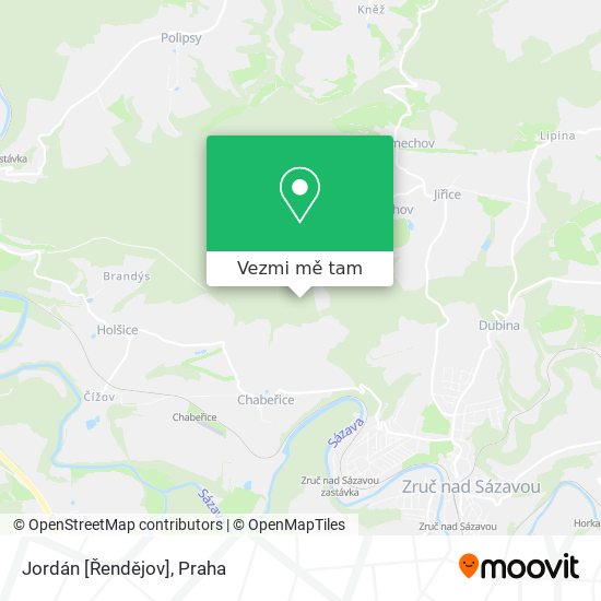 Jordán [Řendějov] mapa