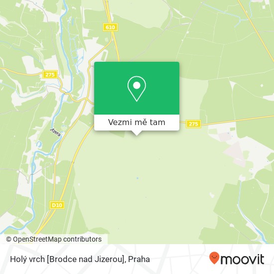 Holý vrch [Brodce nad Jizerou] mapa