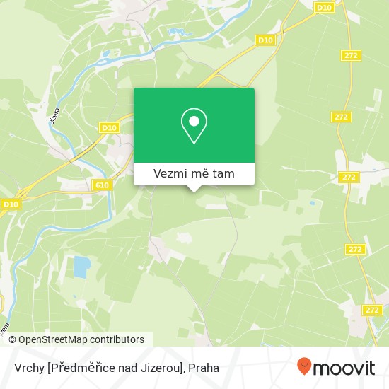 Vrchy [Předměřice nad Jizerou] mapa