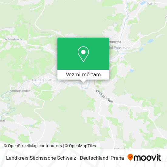 Landkreis Sächsische Schweiz - Deutschland mapa