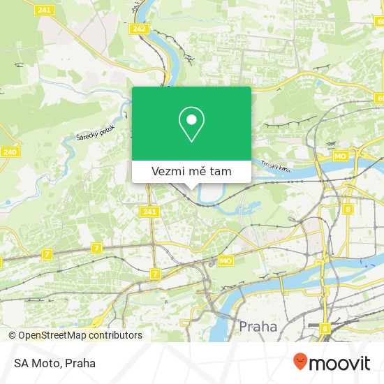 SA Moto mapa