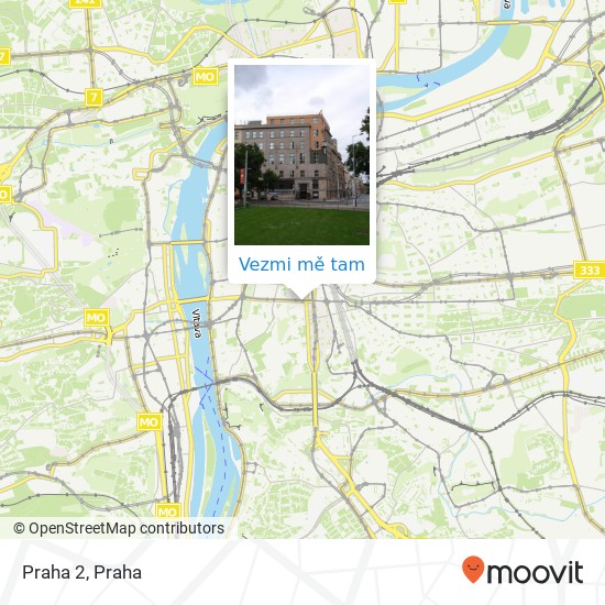 Praha 2 mapa