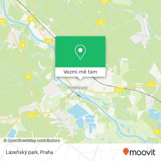 Lázeňský park mapa