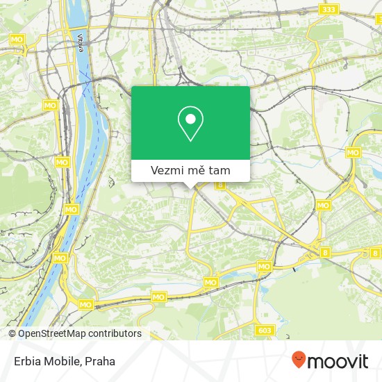 Erbia Mobile mapa
