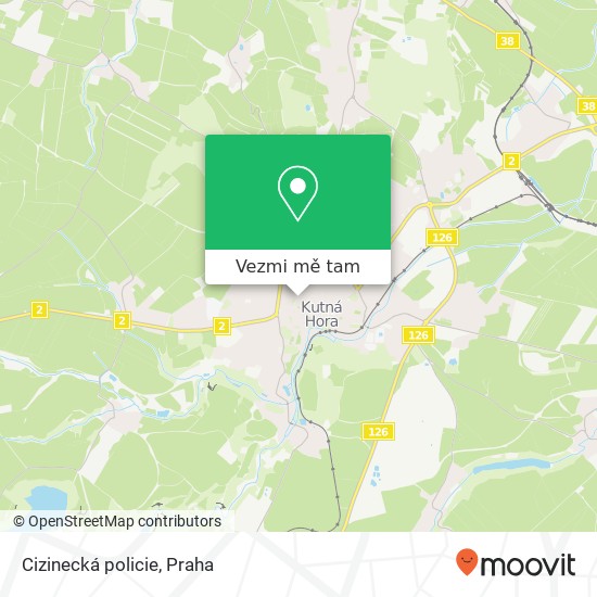 Cizinecká policie mapa