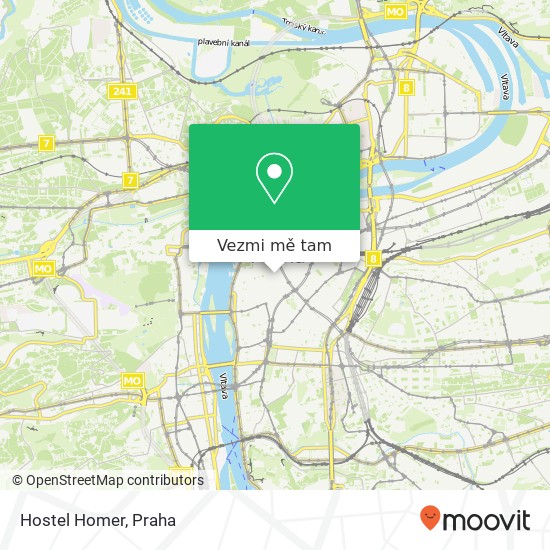 Hostel Homer mapa