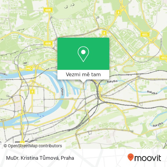 MuDr. Kristina Tůmová mapa