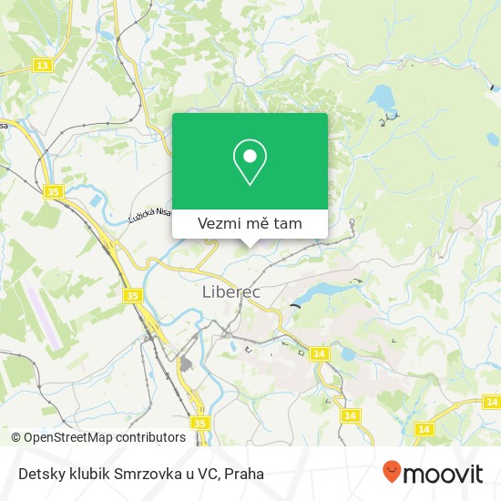 Detsky klubik Smrzovka u VC mapa