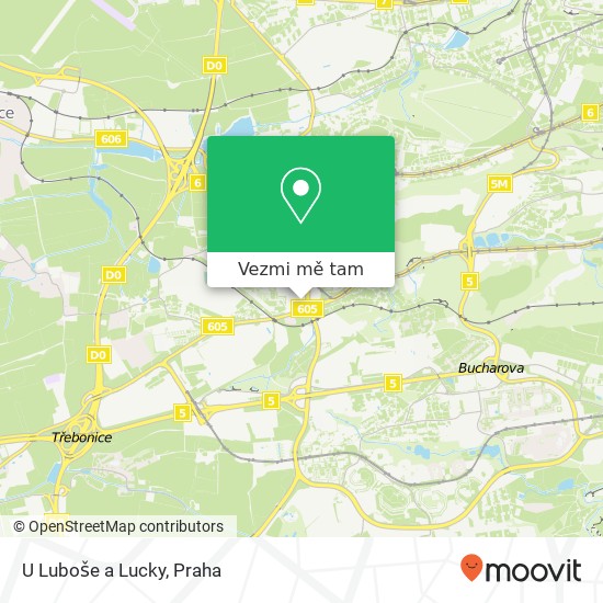 U Luboše a Lucky mapa