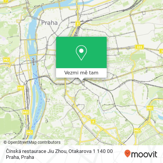 Čínská restaurace Jiu Zhou, Otakarova 1 140 00 Praha mapa
