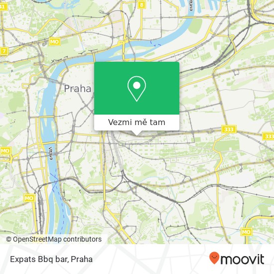 Expats Bbq bar, Vinohradská 2165 / 48 120 00 Praha mapa