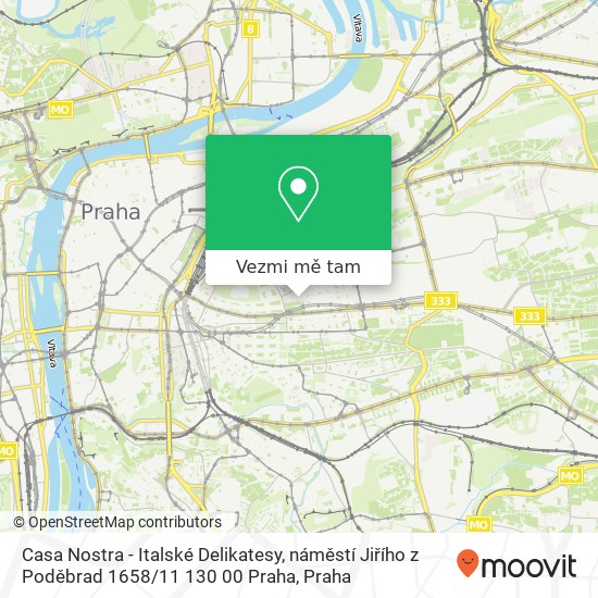 Casa Nostra - Italské Delikatesy, náměstí Jiřího z Poděbrad 1658 / 11 130 00 Praha mapa