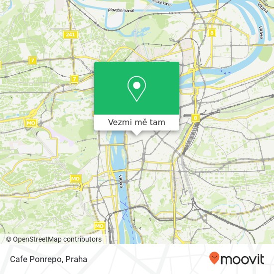 Cafe Ponrepo, Bartolomějská 291 / 11 110 00 Praha mapa