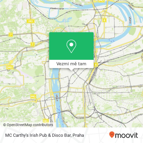 MC Carthy's Irish Pub & Disco Bar mapa