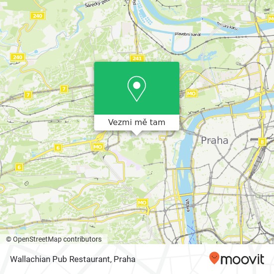 Wallachian Pub Restaurant, Úvoz 159 / 26 118 00 Praha mapa