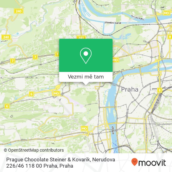 Prague Chocolate Steiner & Kovarik, Nerudova 226 / 46 118 00 Praha mapa