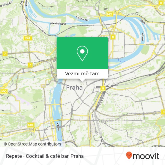 Repete - Cocktail & café bar, Rybná 683 / 17 110 00 Praha mapa