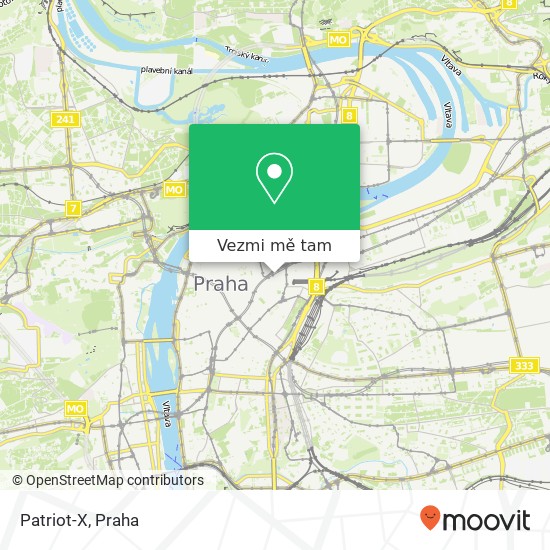 Patriot-X, V Celnici 110 00 Praha mapa