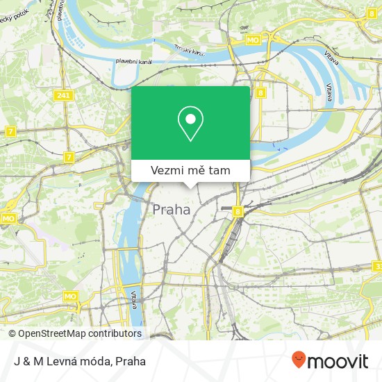 J & M Levná móda, Dlouhá 715 / 38 110 00 Praha mapa