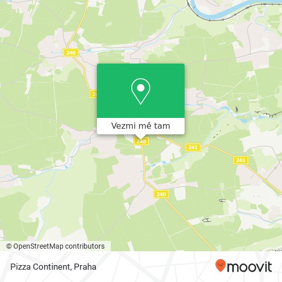 Pizza Continent, Velvarská 252 62 Horoměřice mapa
