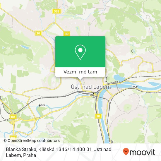 Blanka Straka, Klíšská 1346 / 14 400 01 Ústí nad Labem mapa