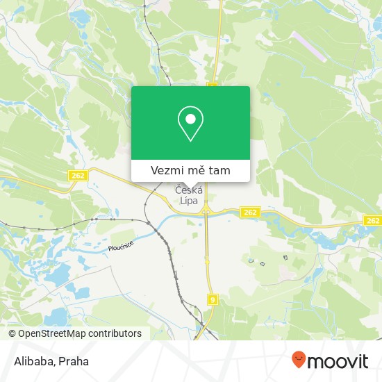 Alibaba, Mariánská Česká Lípa mapa